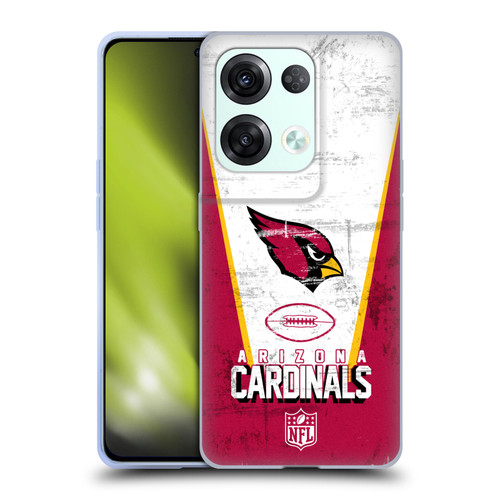 NFL Arizona Cardinals Logo Art Banner Soft Gel Case for OPPO Reno8 Pro