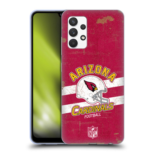 NFL Arizona Cardinals Logo Art Helmet Distressed Soft Gel Case for Samsung Galaxy A32 (2021)
