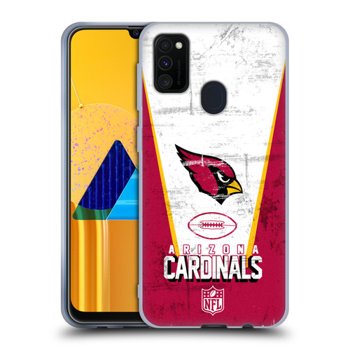 NFL Arizona Cardinals Logo Art Banner Soft Gel Case for Samsung Galaxy M30s (2019)/M21 (2020)