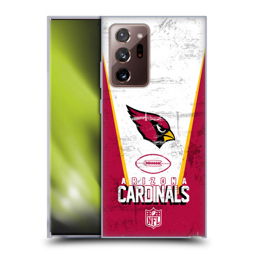 NFL Arizona Cardinals Logo Art Banner Soft Gel Case for Samsung Galaxy Note20 Ultra / 5G