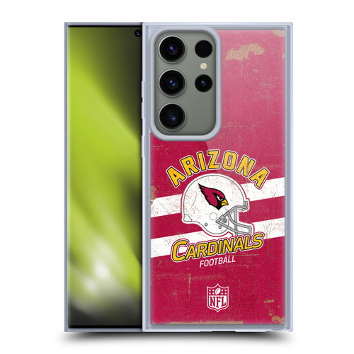 NFL Arizona Cardinals Logo Art Helmet Distressed Soft Gel Case for Samsung Galaxy S23 Ultra 5G