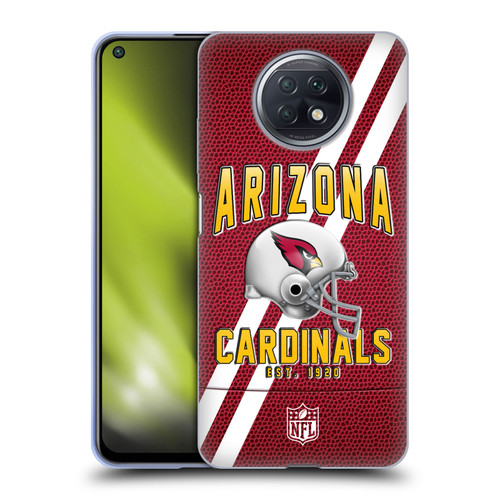 NFL Arizona Cardinals Logo Art Football Stripes Soft Gel Case for Xiaomi Redmi Note 9T 5G