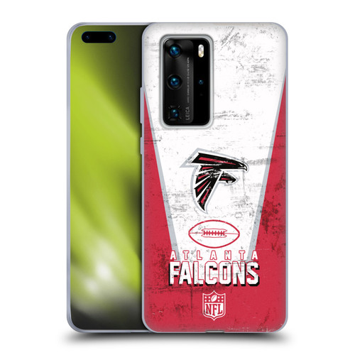 NFL Atlanta Falcons Logo Art Banner Soft Gel Case for Huawei P40 Pro / P40 Pro Plus 5G