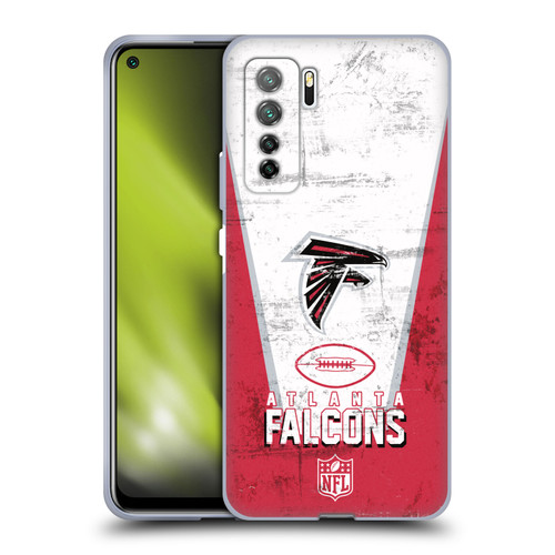 NFL Atlanta Falcons Logo Art Banner Soft Gel Case for Huawei Nova 7 SE/P40 Lite 5G