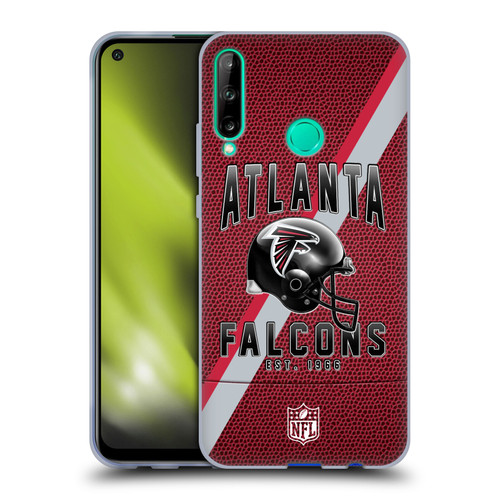 NFL Atlanta Falcons Logo Art Football Stripes Soft Gel Case for Huawei P40 lite E
