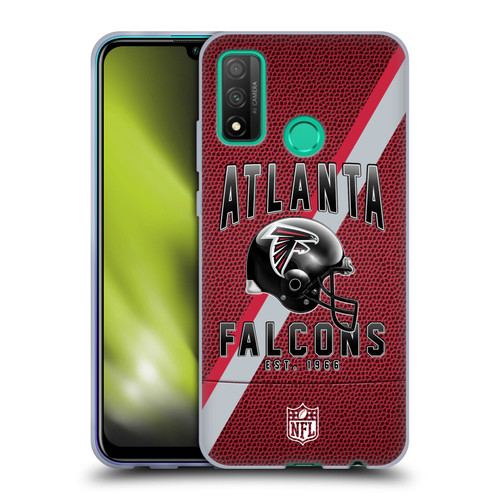 NFL Atlanta Falcons Logo Art Football Stripes Soft Gel Case for Huawei P Smart (2020)