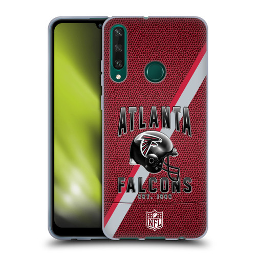 NFL Atlanta Falcons Logo Art Football Stripes Soft Gel Case for Huawei Y6p