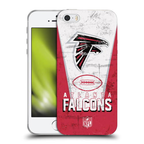 NFL Atlanta Falcons Logo Art Banner Soft Gel Case for Apple iPhone 5 / 5s / iPhone SE 2016