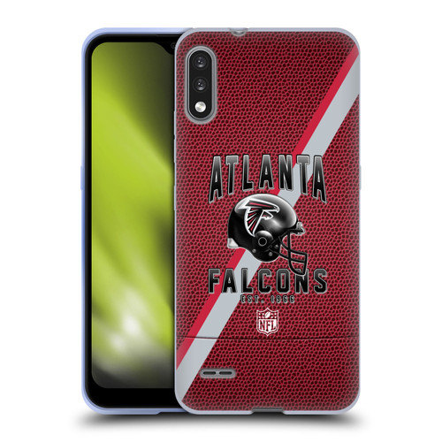 NFL Atlanta Falcons Logo Art Football Stripes Soft Gel Case for LG K22