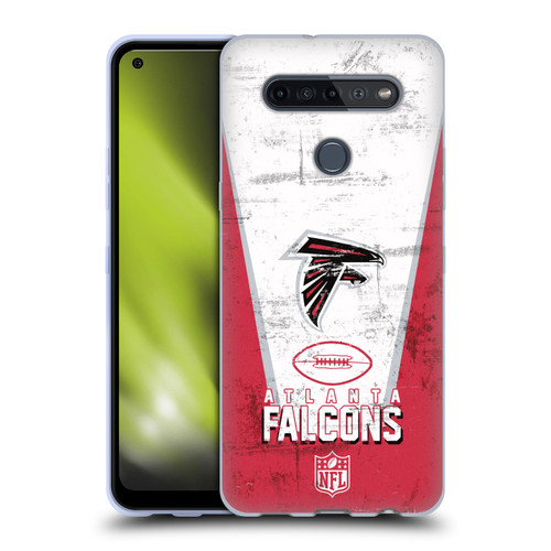 NFL Atlanta Falcons Logo Art Banner Soft Gel Case for LG K51S