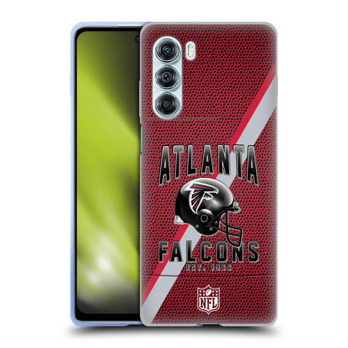 NFL Atlanta Falcons Logo Art Football Stripes Soft Gel Case for Motorola Edge S30 / Moto G200 5G