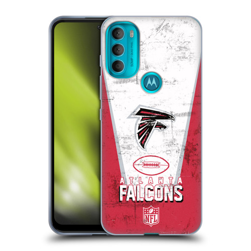 NFL Atlanta Falcons Logo Art Banner Soft Gel Case for Motorola Moto G71 5G