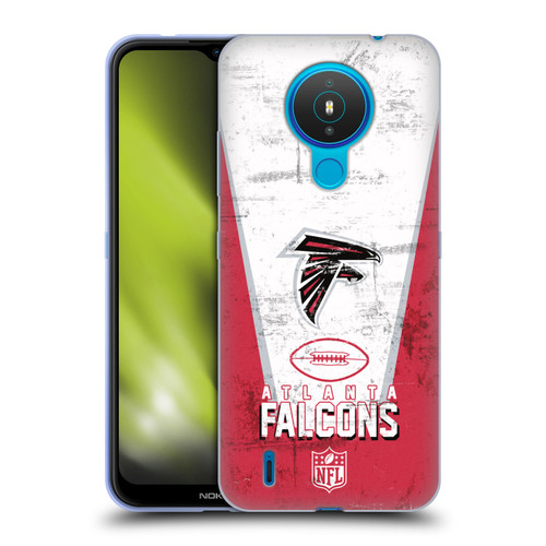 NFL Atlanta Falcons Logo Art Banner Soft Gel Case for Nokia 1.4