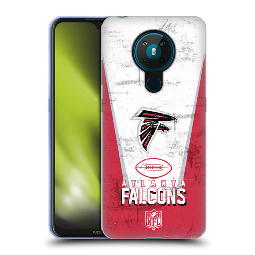 NFL Atlanta Falcons Logo Art Banner Soft Gel Case for Nokia 5.3