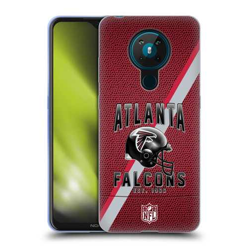 NFL Atlanta Falcons Logo Art Football Stripes Soft Gel Case for Nokia 5.3