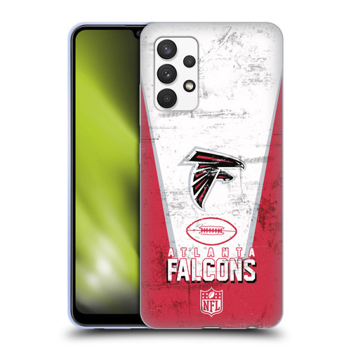 NFL Atlanta Falcons Logo Art Banner Soft Gel Case for Samsung Galaxy A32 (2021)
