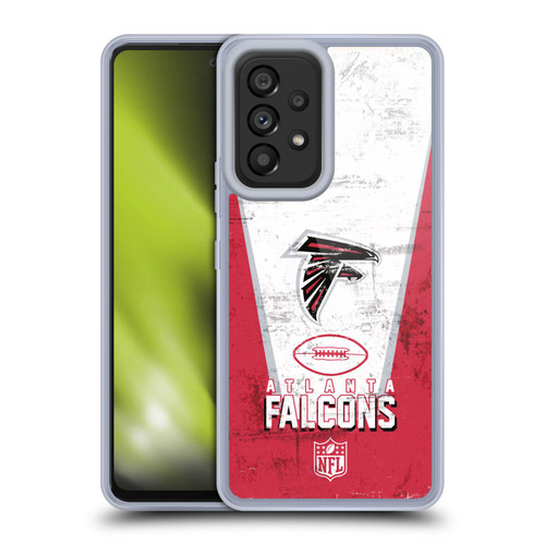NFL Atlanta Falcons Logo Art Banner Soft Gel Case for Samsung Galaxy A53 5G (2022)
