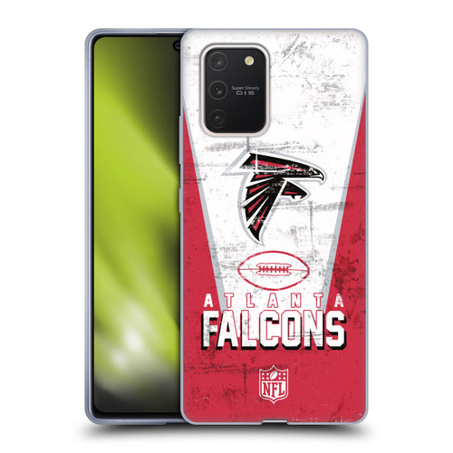 NFL Atlanta Falcons Logo Art Banner Soft Gel Case for Samsung Galaxy S10 Lite