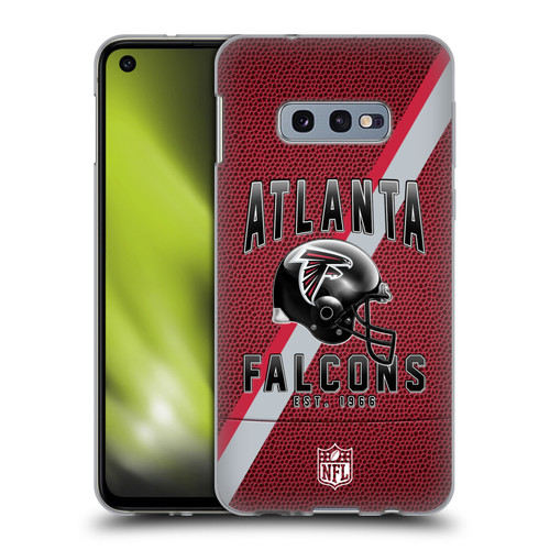 NFL Atlanta Falcons Logo Art Football Stripes Soft Gel Case for Samsung Galaxy S10e