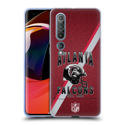 NFL Atlanta Falcons Logo Art Football Stripes Soft Gel Case for Xiaomi Mi 10 5G / Mi 10 Pro 5G