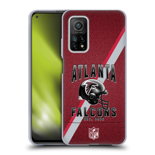 NFL Atlanta Falcons Logo Art Football Stripes Soft Gel Case for Xiaomi Mi 10T 5G