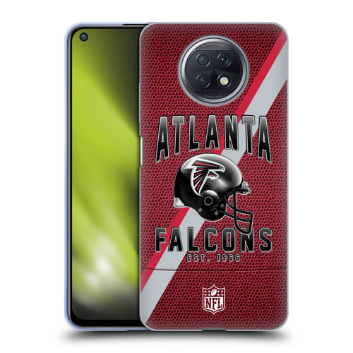 NFL Atlanta Falcons Logo Art Football Stripes Soft Gel Case for Xiaomi Redmi Note 9T 5G