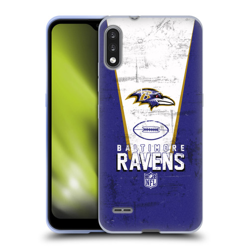 NFL Baltimore Ravens Logo Art Banner Soft Gel Case for LG K22