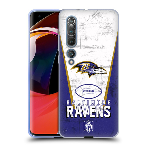 NFL Baltimore Ravens Logo Art Banner Soft Gel Case for Xiaomi Mi 10 5G / Mi 10 Pro 5G