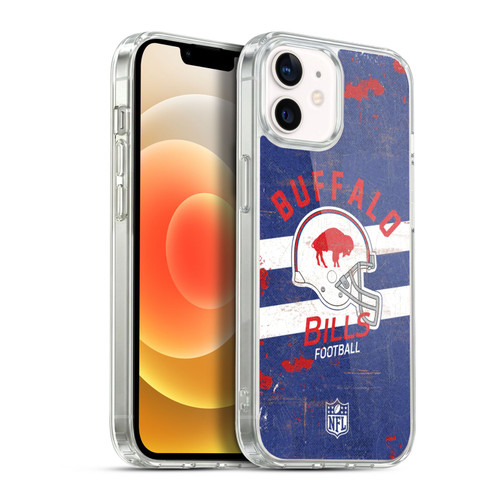 NFL Buffalo Bills Logo Art Helmet Distressed Soft Gel Case for Apple iPhone 12 / iPhone 12 Pro & MagSafe