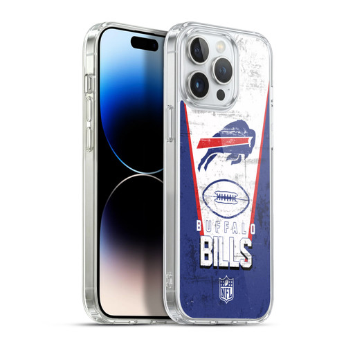 NFL Buffalo Bills Logo Art Banner Soft Gel Case for Apple iPhone 13 Pro Max & MagSafe