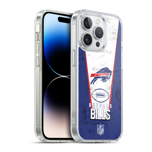 NFL Buffalo Bills Logo Art Banner Soft Gel Case for Apple iPhone 13 Pro & MagSafe