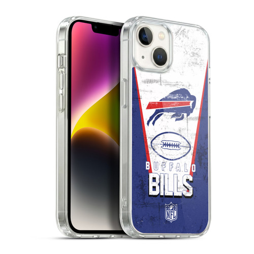 NFL Buffalo Bills Logo Art Banner Soft Gel Case for Apple iPhone 14 Plus & MagSafe