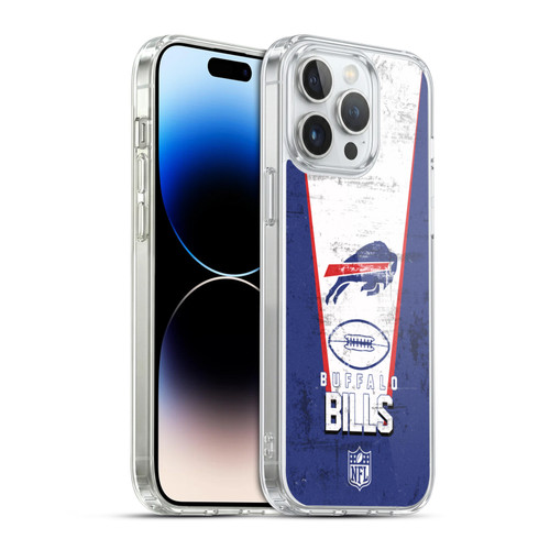 NFL Buffalo Bills Logo Art Banner Soft Gel Case for Apple iPhone 14 Pro Max & MagSafe