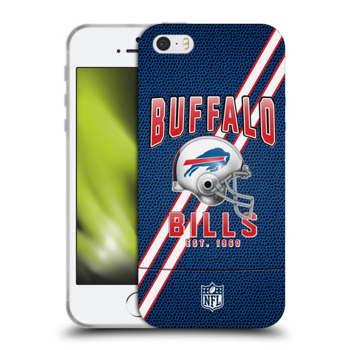 NFL Buffalo Bills Logo Art Football Stripes Soft Gel Case for Apple iPhone 5 / 5s / iPhone SE 2016