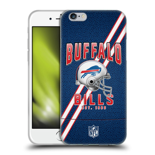 NFL Buffalo Bills Logo Art Football Stripes Soft Gel Case for Apple iPhone 6 / iPhone 6s