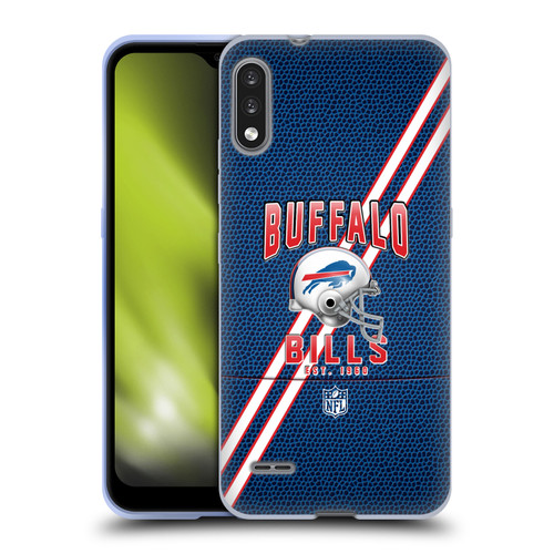NFL Buffalo Bills Logo Art Football Stripes Soft Gel Case for LG K22