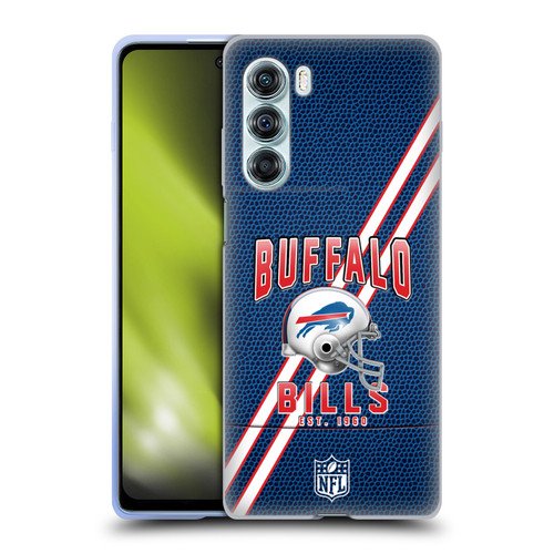 NFL Buffalo Bills Logo Art Football Stripes Soft Gel Case for Motorola Edge S30 / Moto G200 5G