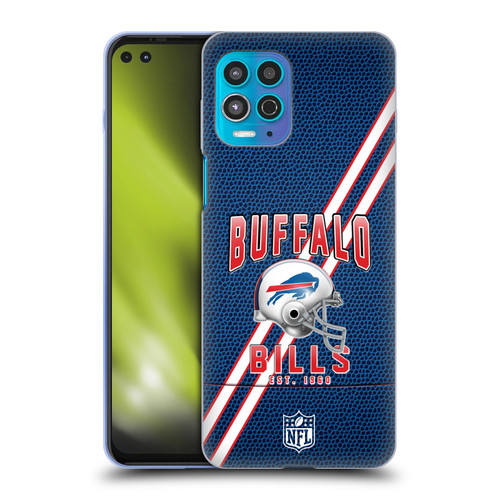 NFL Buffalo Bills Logo Art Football Stripes Soft Gel Case for Motorola Moto G100