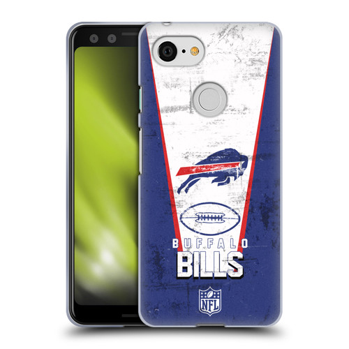 NFL Buffalo Bills Logo Art Banner Soft Gel Case for Google Pixel 3