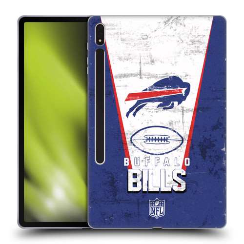 NFL Buffalo Bills Logo Art Banner Soft Gel Case for Samsung Galaxy Tab S8 Plus
