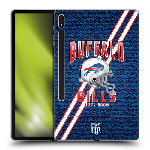 NFL Buffalo Bills Logo Art Football Stripes Soft Gel Case for Samsung Galaxy Tab S8 Plus