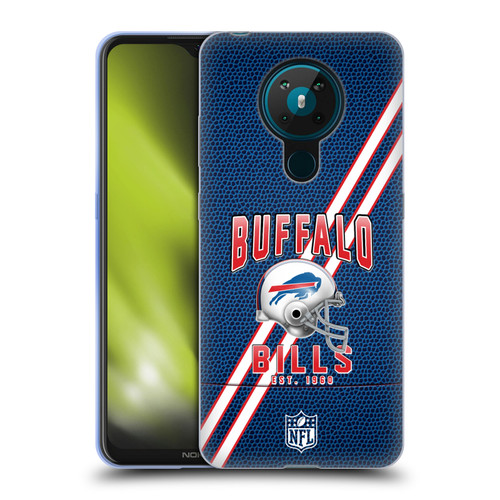 NFL Buffalo Bills Logo Art Football Stripes Soft Gel Case for Nokia 5.3