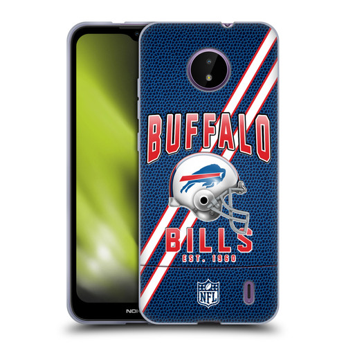 NFL Buffalo Bills Logo Art Football Stripes Soft Gel Case for Nokia C10 / C20