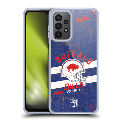 NFL Buffalo Bills Logo Art Helmet Distressed Soft Gel Case for Samsung Galaxy A23 / 5G (2022)