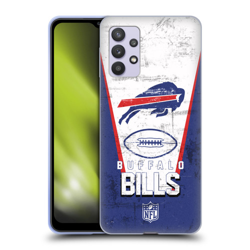NFL Buffalo Bills Logo Art Banner Soft Gel Case for Samsung Galaxy A32 5G / M32 5G (2021)