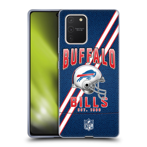 NFL Buffalo Bills Logo Art Football Stripes Soft Gel Case for Samsung Galaxy S10 Lite