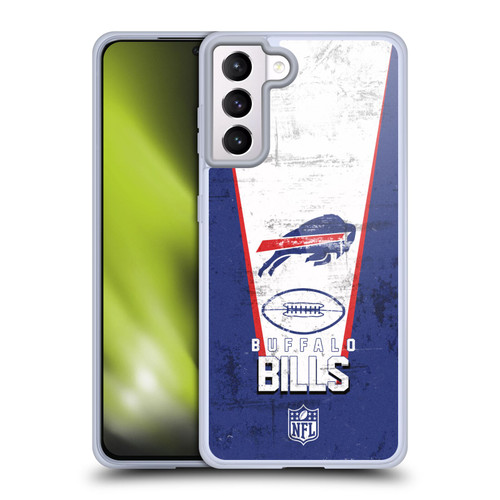NFL Buffalo Bills Logo Art Banner Soft Gel Case for Samsung Galaxy S21+ 5G