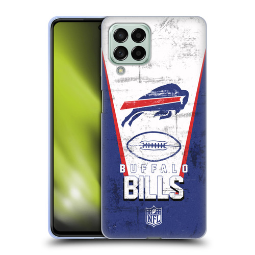 NFL Buffalo Bills Logo Art Banner Soft Gel Case for Samsung Galaxy M53 (2022)
