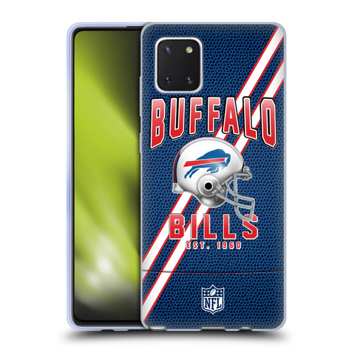 NFL Buffalo Bills Logo Art Football Stripes Soft Gel Case for Samsung Galaxy Note10 Lite