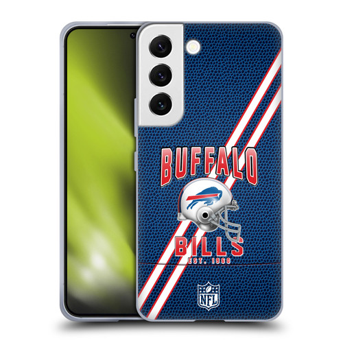 NFL Buffalo Bills Logo Art Football Stripes Soft Gel Case for Samsung Galaxy S22 5G